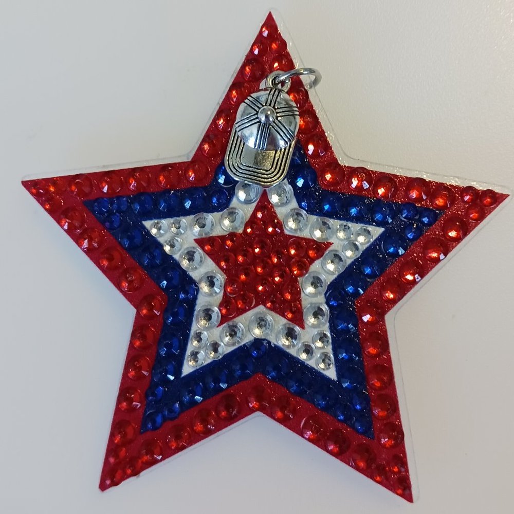 Patriotic star magnet baseball cap